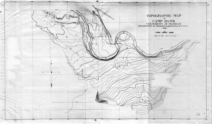 Camp Davis Topographic Map, 1929