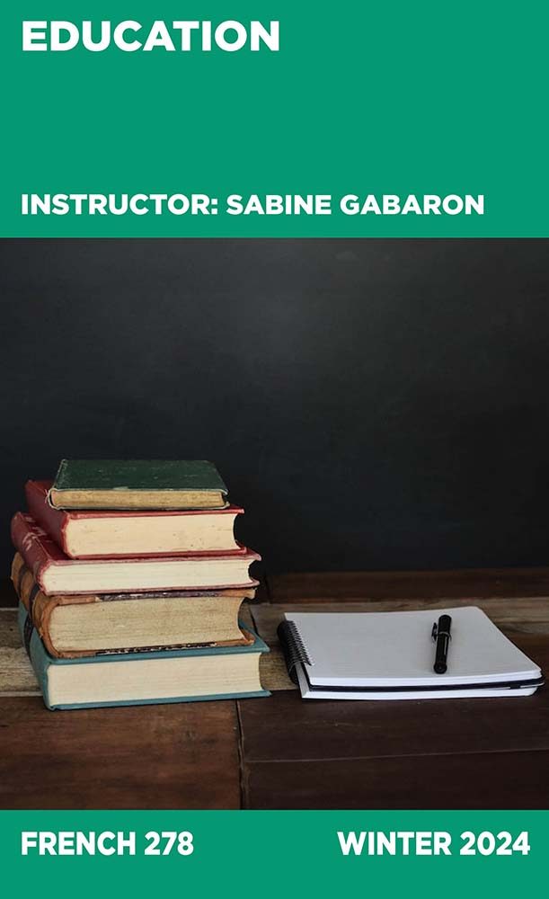 Education, Instruction: Sabine Gabaron, French 287