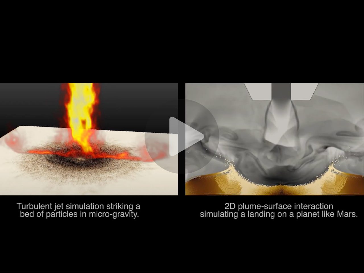 Flow simulation of plume-surface interactions