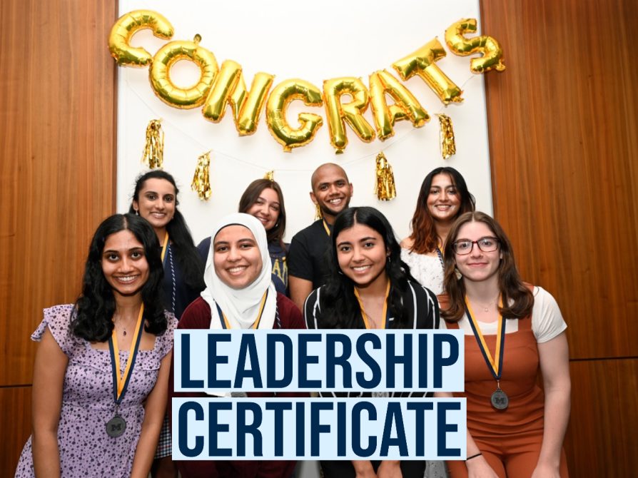 Leadership Certificate at the University of Michigan 