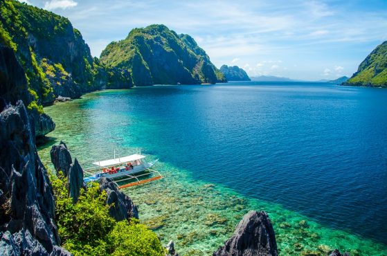 The view from the Matinloc Shrine in the El Nido archipelago