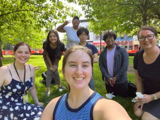 Group of students selfie