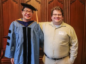 2023 Biophysics PhD Graduated Logan and Ziyuan