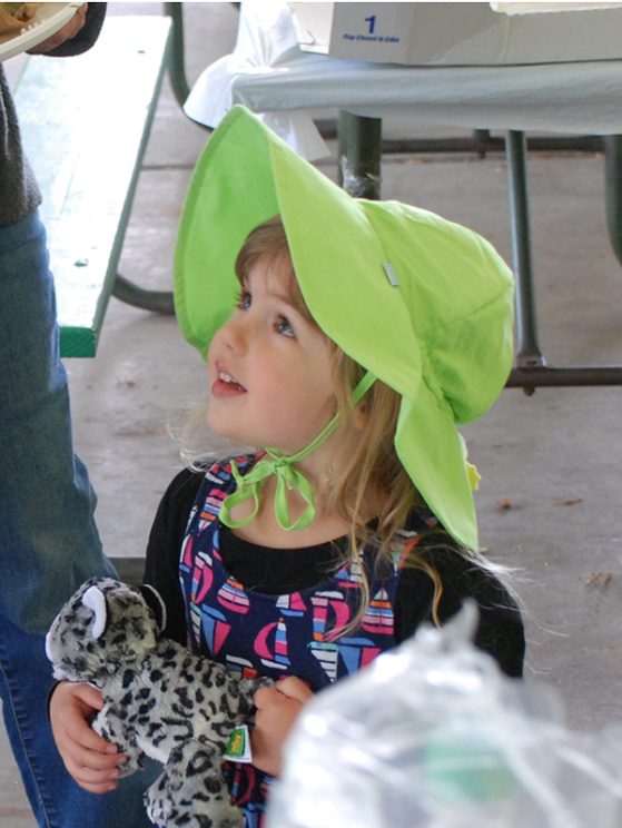 Alison Davis Rabosky and Dan Rabosky's daughter, Maya, takes the prize for best hat!