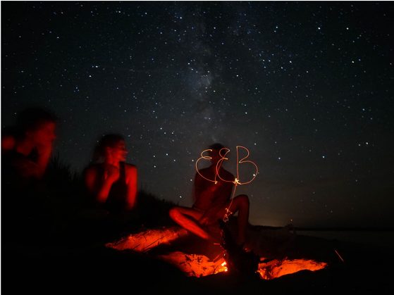 EEB Ph.D. students enjoy a starry sky at Sleeping Bear Dunes, Michigan.