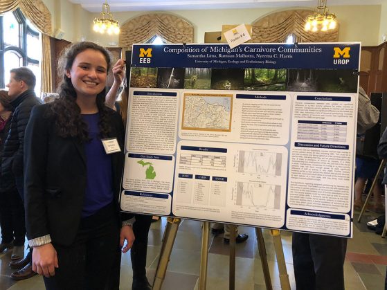 Sam Lima presents her first poster. Image credit: Rumaan Malhotra. 