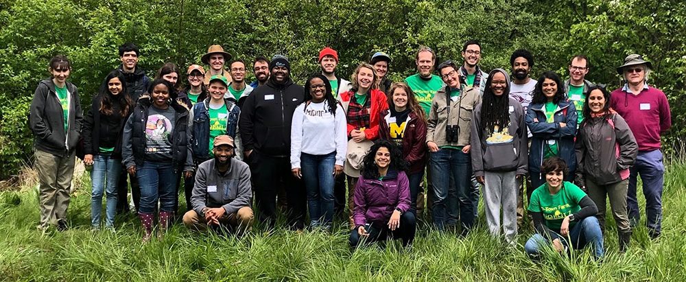 Large group photo of volunteers who coordinated and supported the BioBlitz in 2019.
