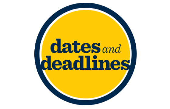 Dates and Deadlines