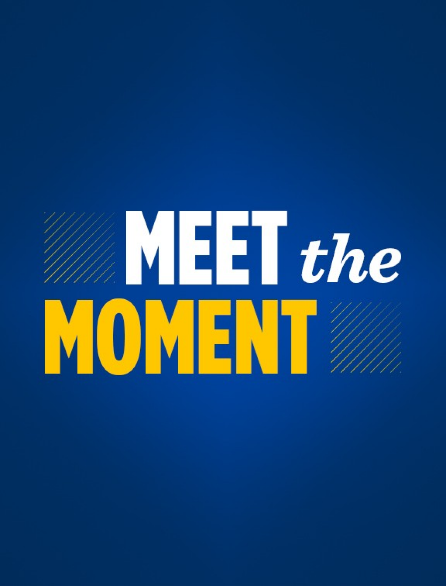 Cover art showing text: MEET THE MOMENT