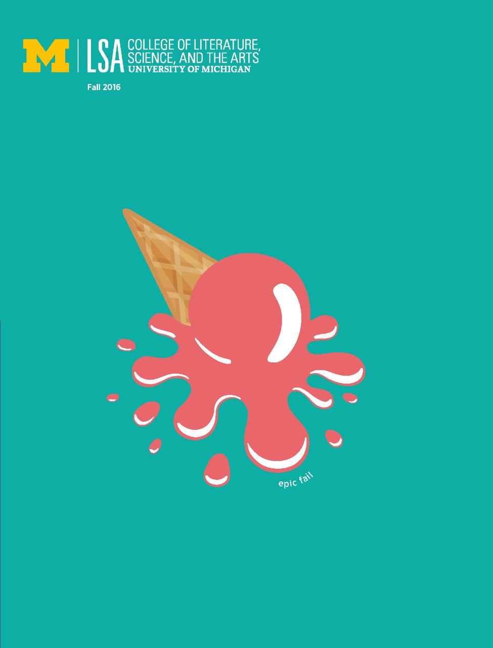 illustration of fallen ice cream cone