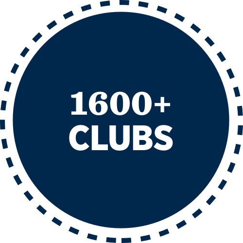 1600 plus clubs