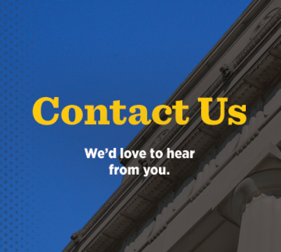 Contact Us: We'd love to hear from you.