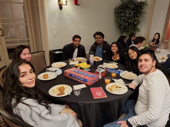 GSP students enjoy a meal together at Culture Show