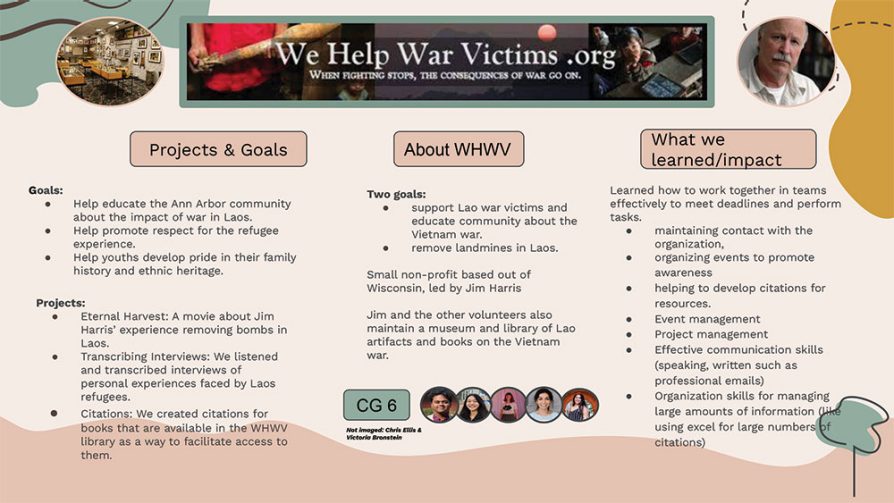 CG 6 WE HELP WAR VICTIMS Poster