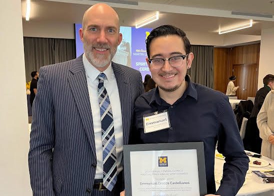 GSP celebrates our Alum and past GSP Advisory Board President Emmanuel Orozco Castellanos on receiving a 2023 Martin Luther King, Jr. Spirit Award!