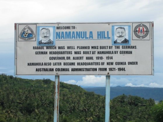 City sign outside Rabul City, Papua New Guinea