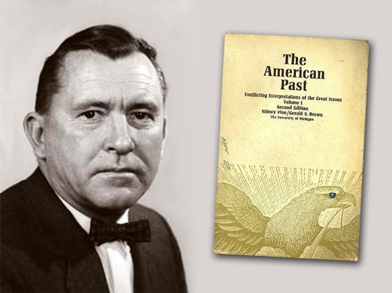 Gerald S Brown and cover of "The American Past"