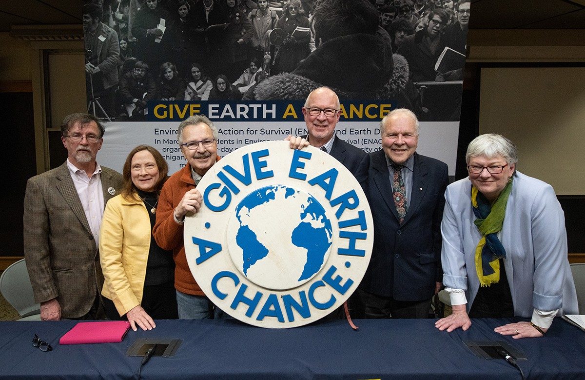 ENACT members at Earth Day at 50 panel