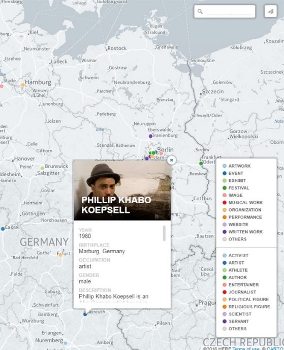 Mapping Black Germany website screen capture