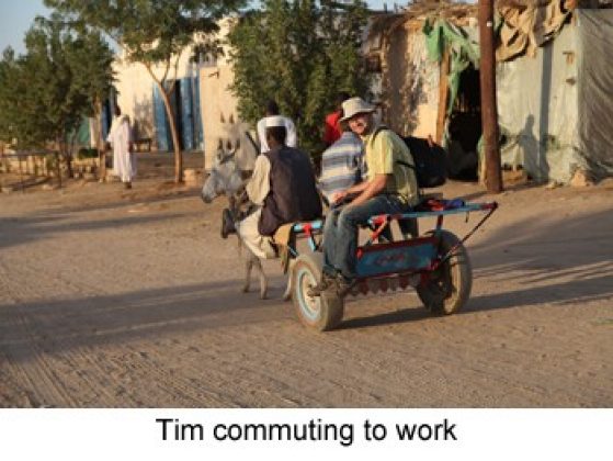 Tim commuting to work