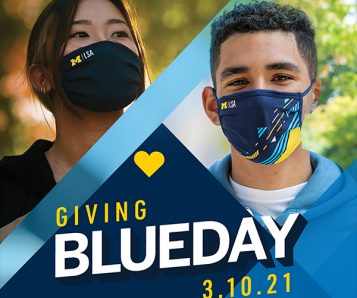 Giving Blueday promotional graphic
