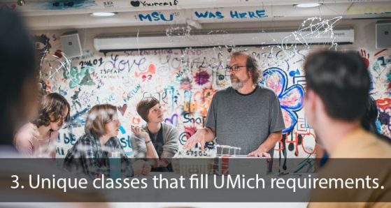 3. Unique classes that fill UMich requirements.