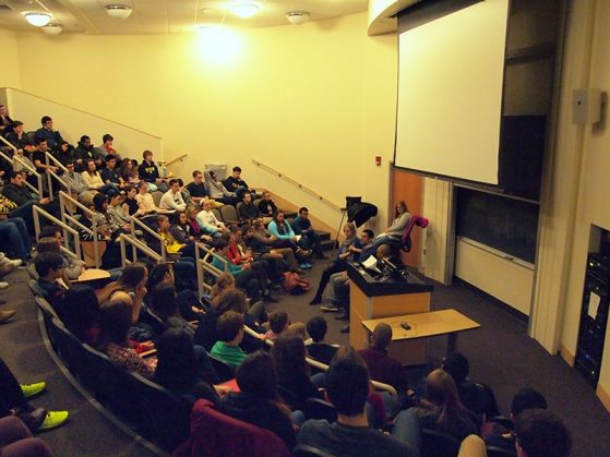 Students in a lecture hall
