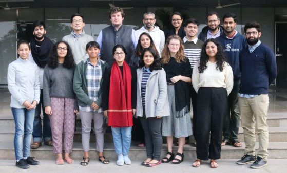 A eam of researchers at the Trivedi Centre for Political Data in India.