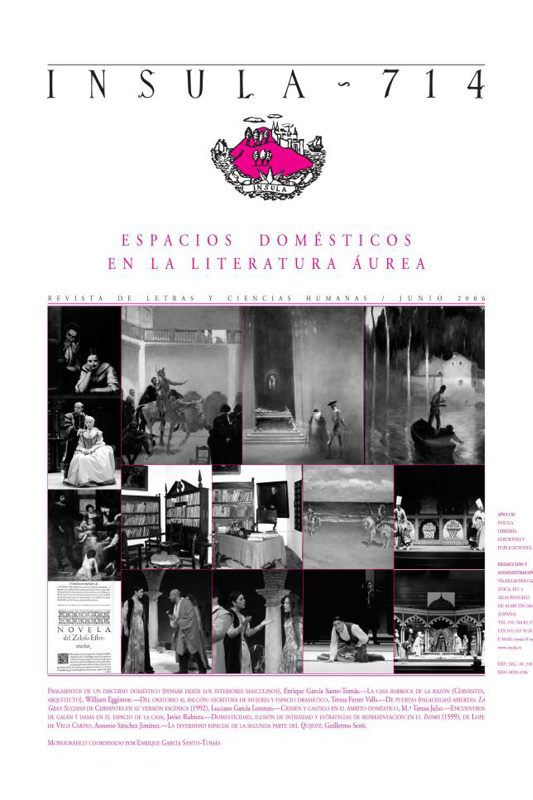 Espacios domésticos en la literatura áurea (2006)