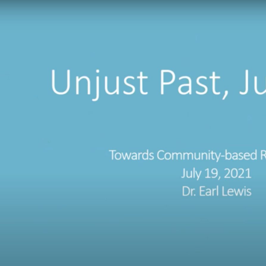 Earl Lewis gave a lecture on reparations as part of the United Methodist Church's 'Reparations: Remembering, Repairing, and Re-imagining' Webinar Series. Watch the webinar here. 