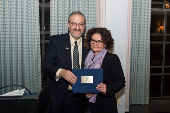 President Mark Schlissel and Professor Liza Levina