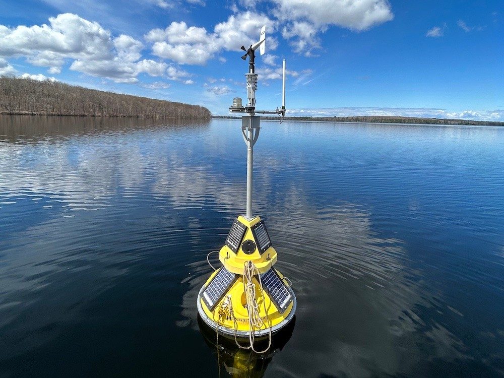 U-M Biological Station Deploys High-Tech Buoy to Monitor Water Quality