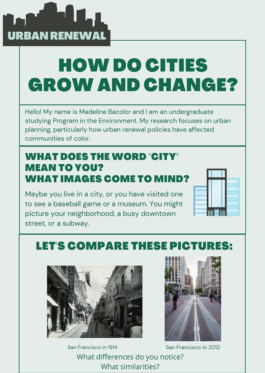 How do cities grow and change poster