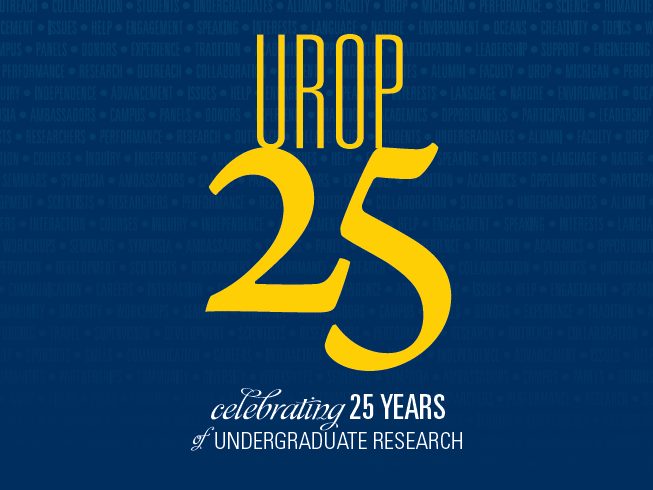UROP 25 - celebrating 25 years of undergraduate research